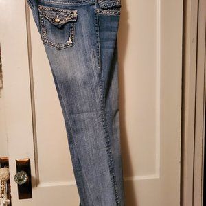 Vigoss Womens New York Boot Cut Jeans Jewel Detail 15/16 33Tailored to 30